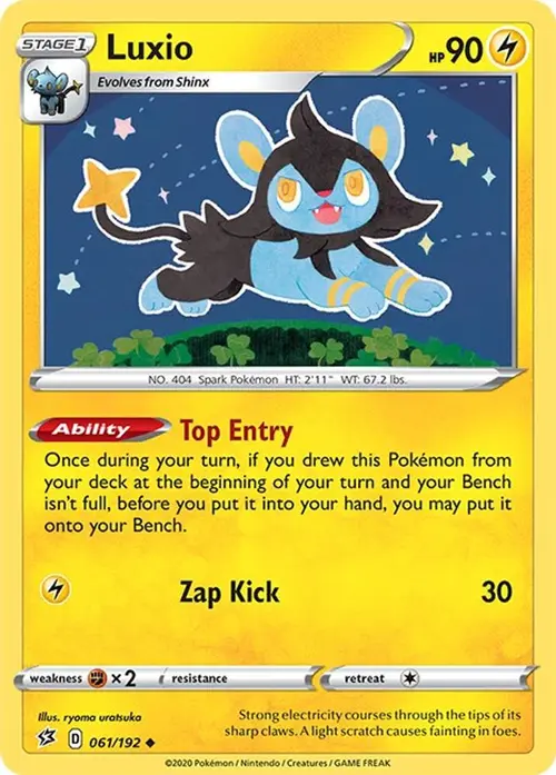 Luxio card art