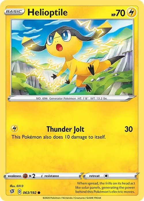 Helioptile card art