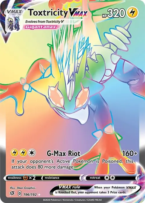 Toxtricity VMAX (Secret) card art