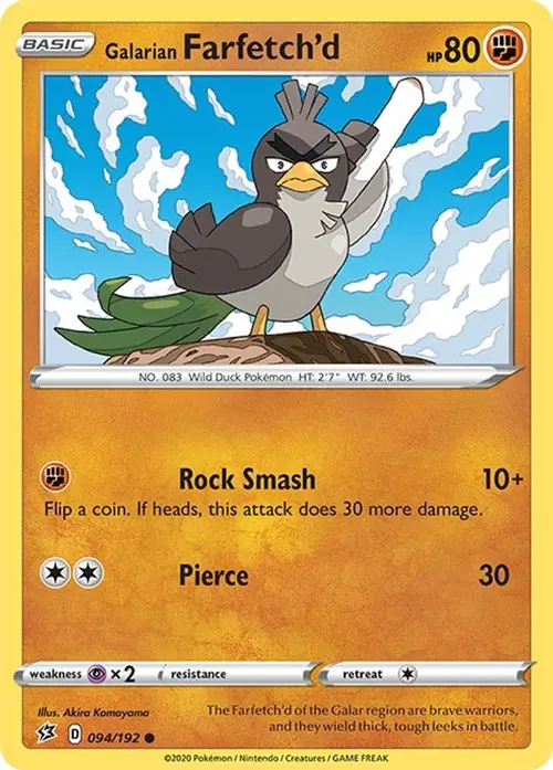 Galarian Farfetch'd card art