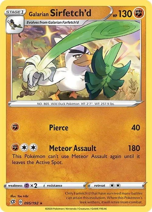 Galarian Sirfetch'd card art