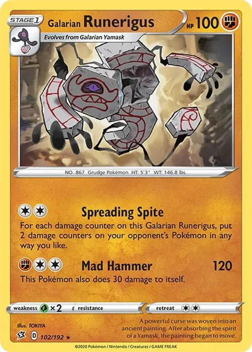Galarian Runerigus card art
