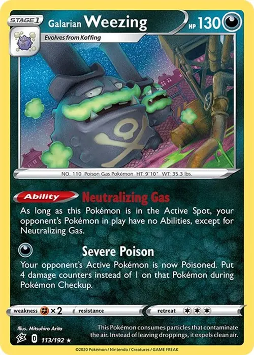Galarian Weezing card art