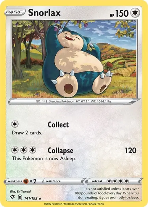 Snorlax card art
