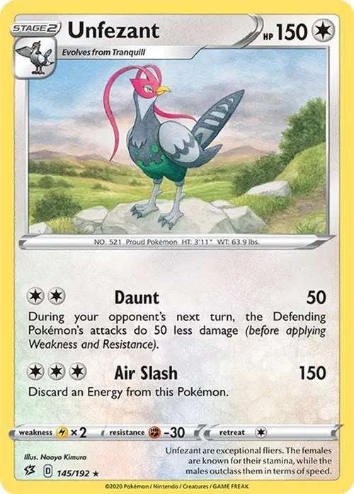 Unfezant card art