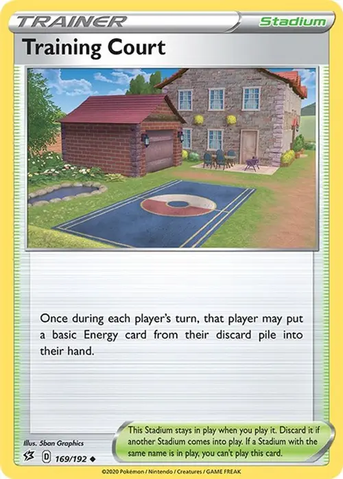Training Court card art