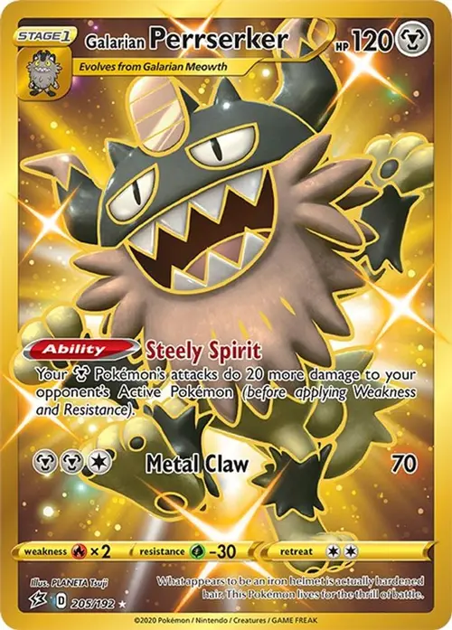 Galarian Perrserker (Secret) card art