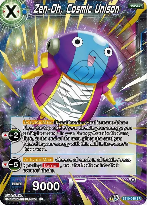 Zen-Oh, Cosmic Unison card art