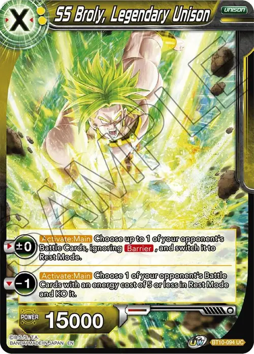 SS Broly, Legendary Unison card art