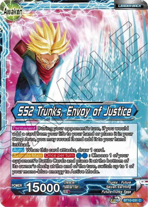 Trunks // SS2 Trunks, Envoy of Justice card art