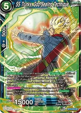 SS Trunks, God-Sealing Technique card art