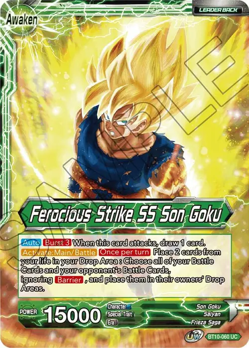 Son Goku // Ferocious Strike SS Son Goku card art