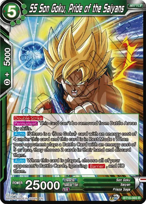SS Son Goku, Pride of the Saiyans card art