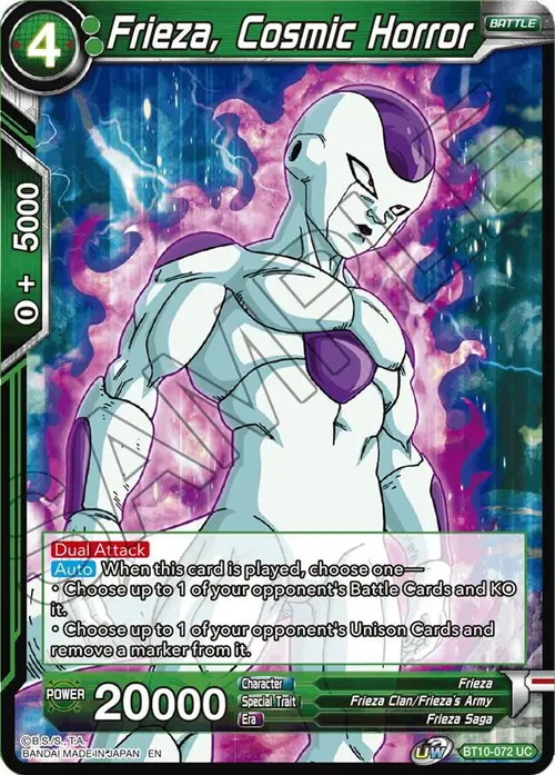 Frieza, Cosmic Horror card art