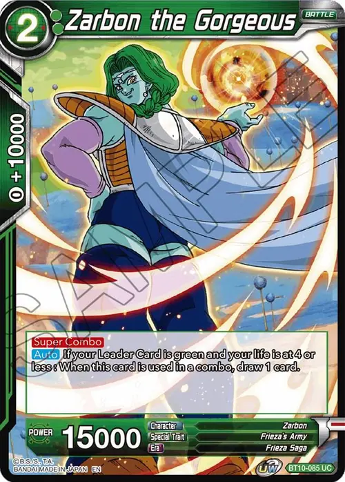Zarbon the Gorgeous card art