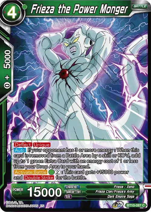 Frieza the Power Monger card art