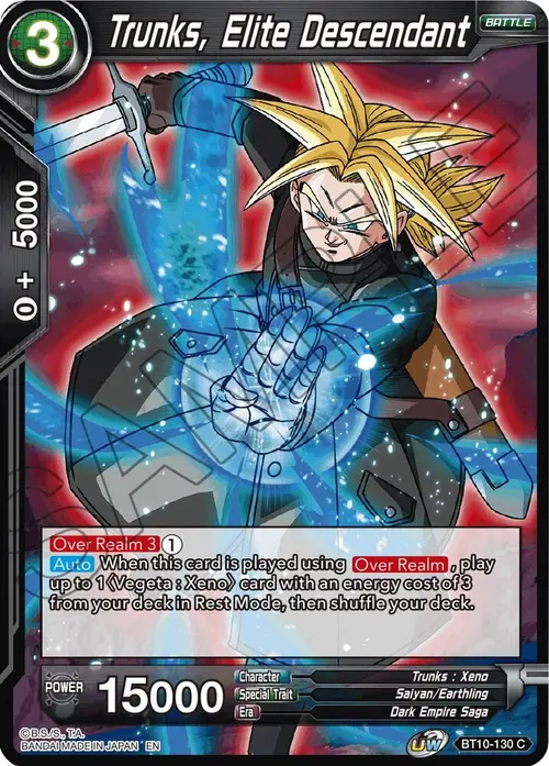 Trunks, Elite Descendant card art