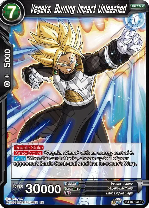 Vegeks, Burning Impact Unleashed card art
