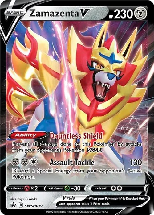 Zamazenta V - SWSH019 card art