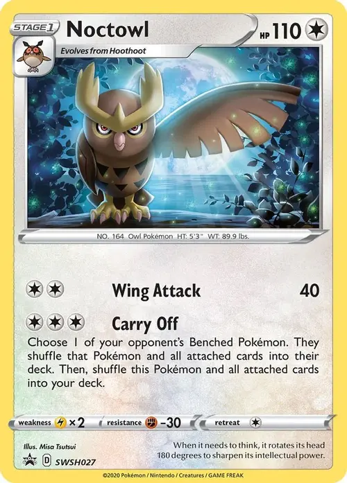 Noctowl - SWSH027 card art