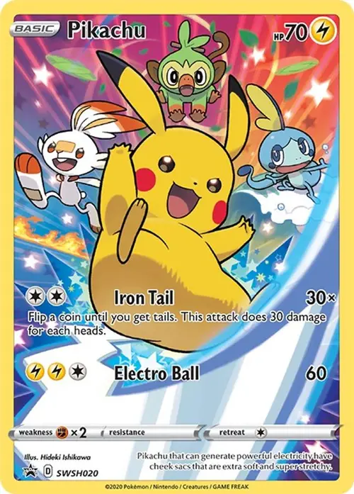 Pikachu - SWSH020 card art