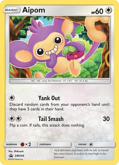 Aipom - SM244 card art