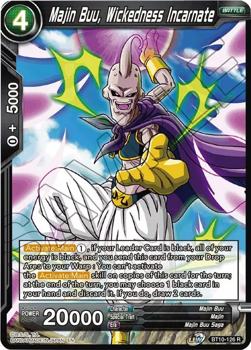 Majin Buu, Wickedness Incarnate card art
