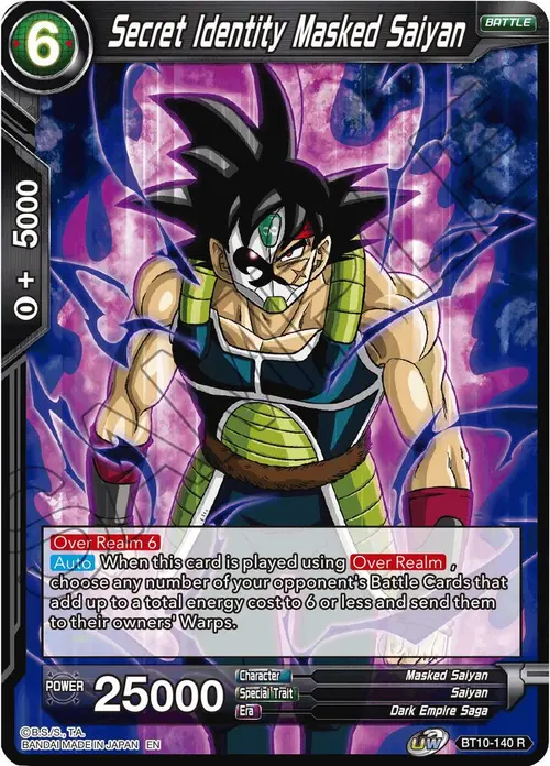 Secret Identity Masked Saiyan card art