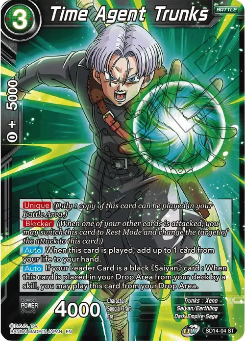 Time Agent Trunks card art