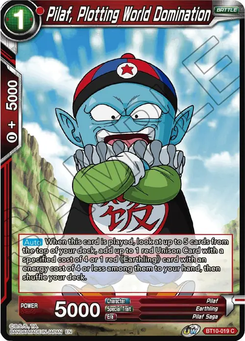 Pilaf, Plotting World Domination card art