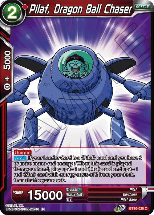 Pilaf, Dragon Ball Chaser card art
