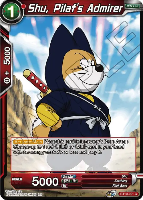 Shu, Pilaf's Admirer card art