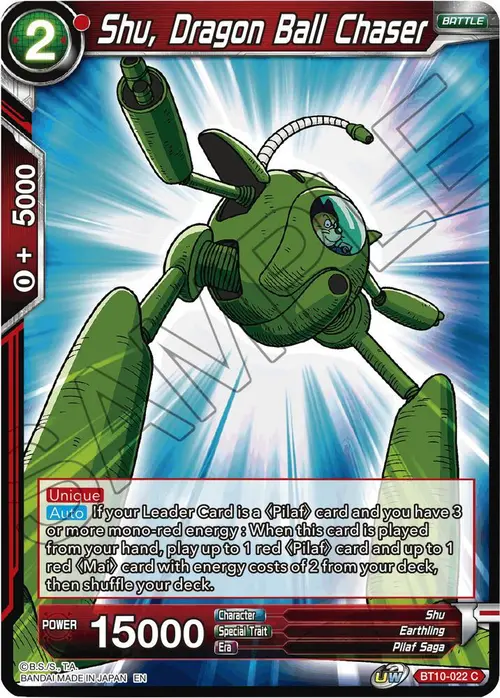 Shu, Dragon Ball Chaser card art