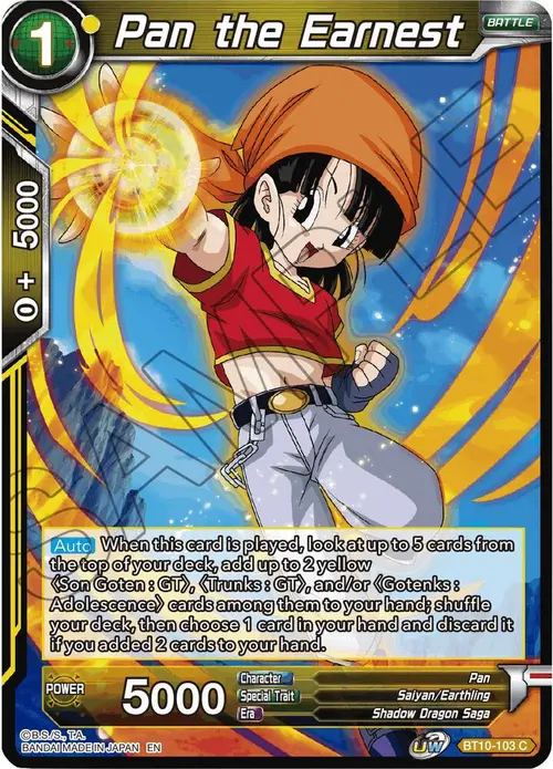 Pan the Earnest card art