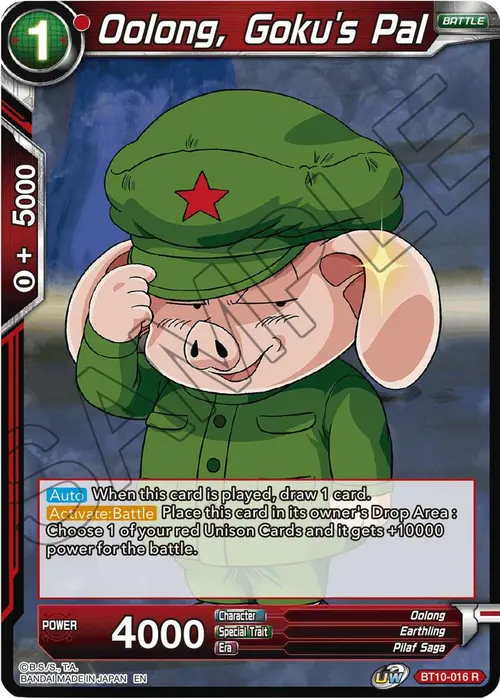 Oolong, Goku's Pal card art