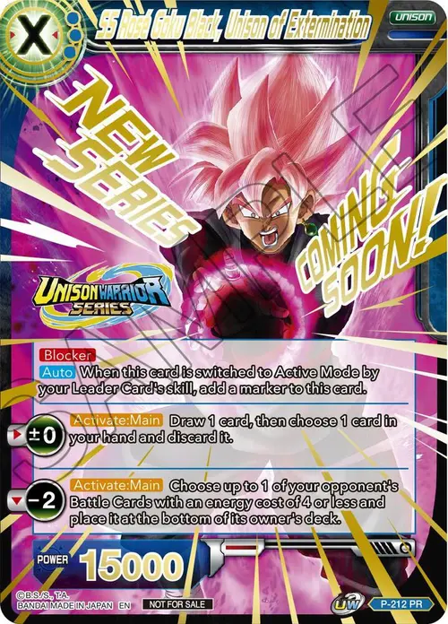 SS Rose Goku Black, Unison of Extermination (Hot Stamped) card art
