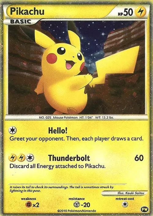 Pikachu (English) card art