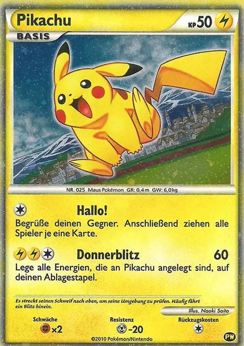 Pikachu (German) card art