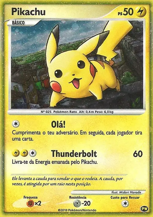 Pikachu (Portuguese) card art
