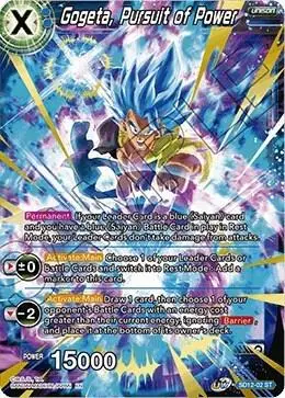 Gogeta, Pursuit of Power (Gold Stamped) card art