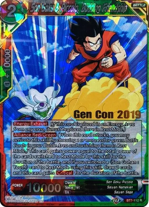 Son Goku & Piccolo, Budding Friendship (Gen Con 2019) card art