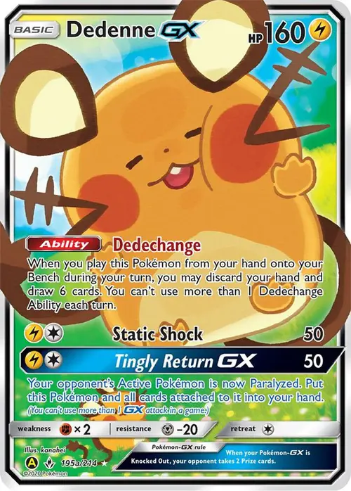 Dedenne GX card art
