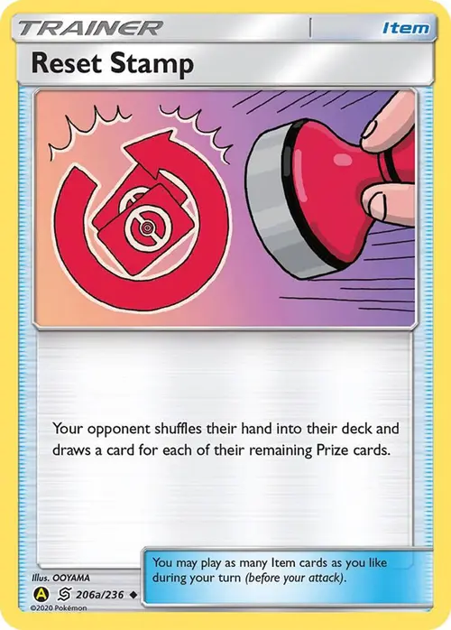 Reset Stamp card art