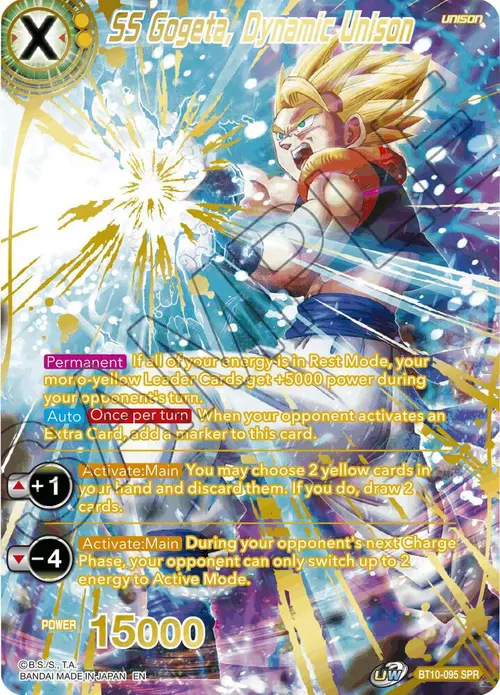 SS Gogeta, Dynamic Unison (SPR) card art