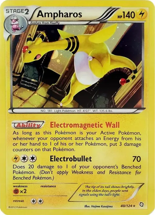 Ampharos - 40/124 (Cosmos Holo) card art