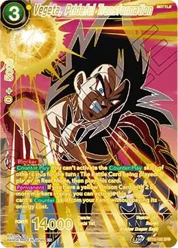 Vegeta, Prideful Transformation (SPR) card art