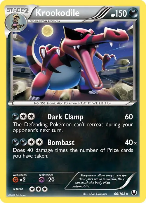 Krookodile - 66/108 card art