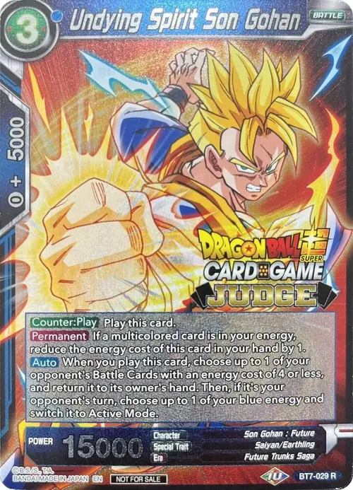 Undying Spirit Son Gohan card art