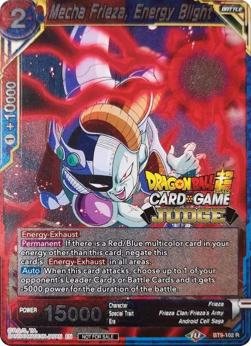 Mecha Frieza, Energy Blight card art