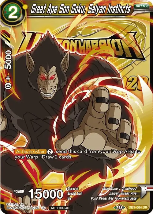 Great Ape Son Goku, Saiyan Instincts card art